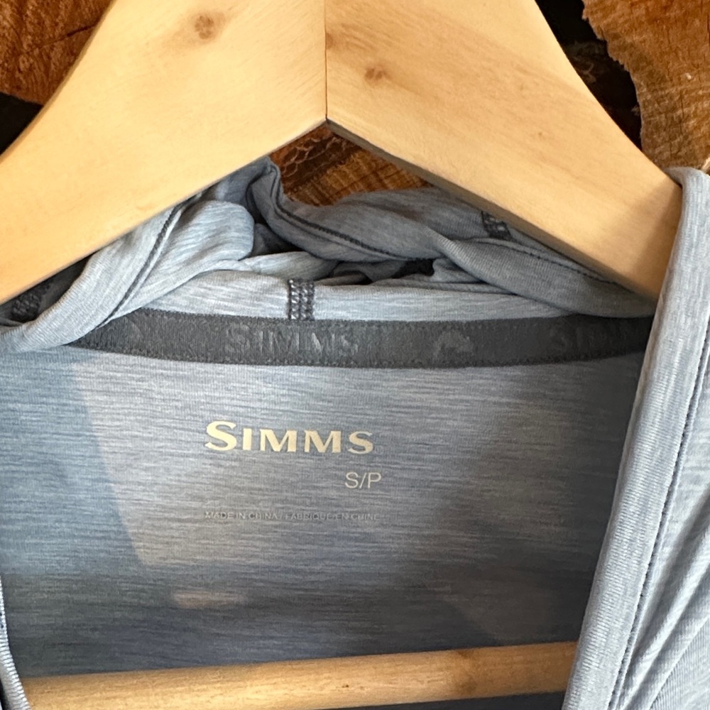 Simms Light Blue Long Sleeve SPF Shirt - Picture 3 of 6